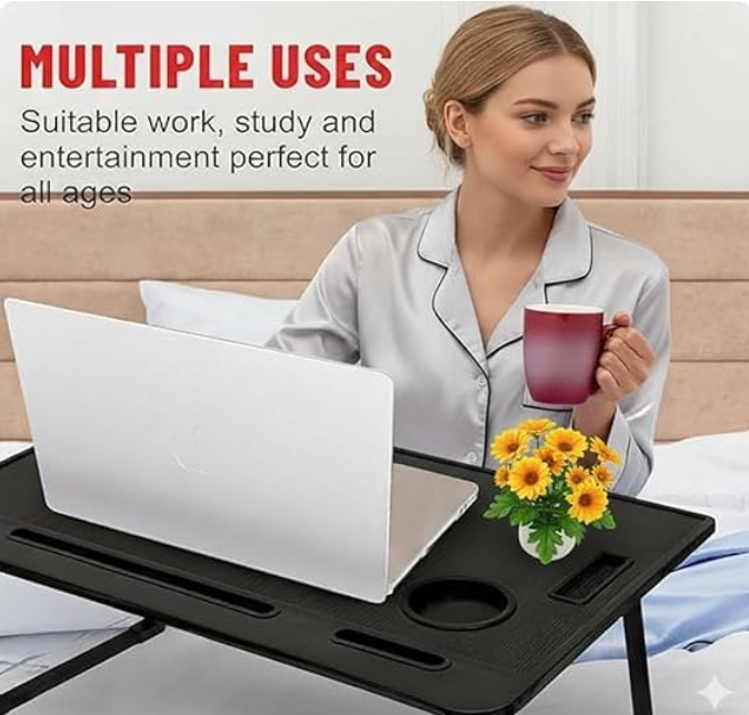 Derbus foldable laptop table top view