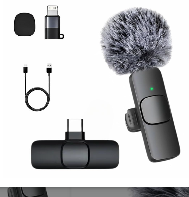 GADGETSWEAR Furry K8 wireless lavalier microphone for YouTube setup gadgets and vlogging