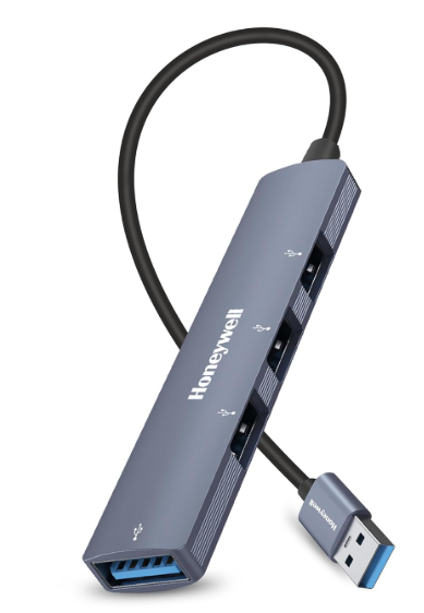 Honeywell 4 in 1 Ultra Slim USB Hub front view
