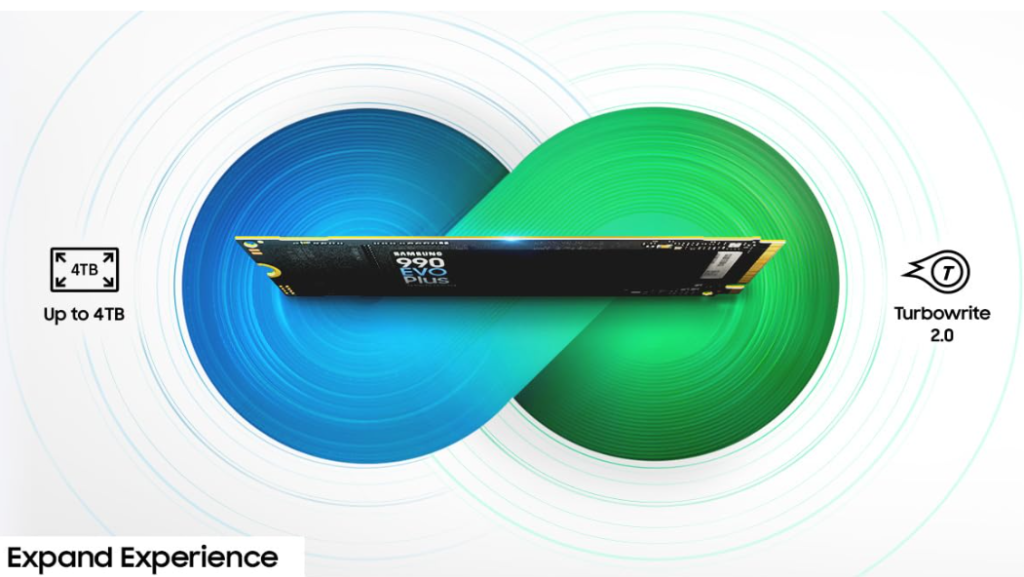 Samsung 990 EVO Plus SSD M.2 NVMe high-speed internal storage drive