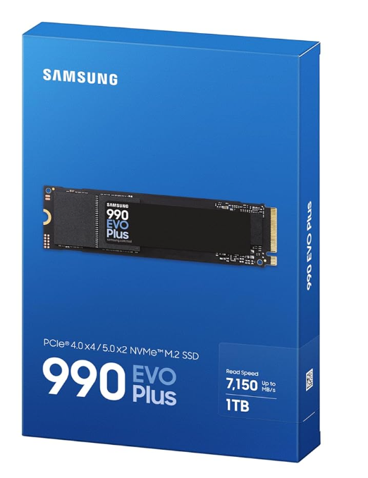 Samsung 990 EVO Plus SSD M.2 NVMe high-speed internal storage drive