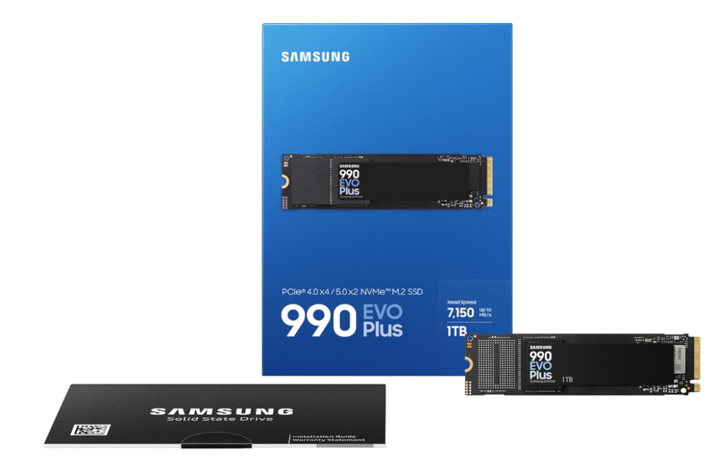 Samsung 990 EVO Plus SSD M.2 NVMe high-speed internal storage drive