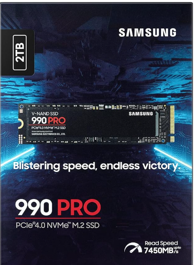 Samsung 990 PRO SSD 2TB PCIe 4.0 NVMe M.2 Internal SSD