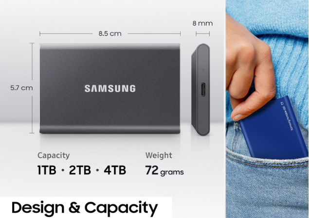 Samsung T7 2TB SSD Review – Samsung T7 Portable External SSD in Gray