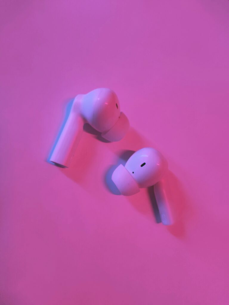 boAt Airdopes Joy v2 TWS Earbuds in Dusty Rose color with charging case